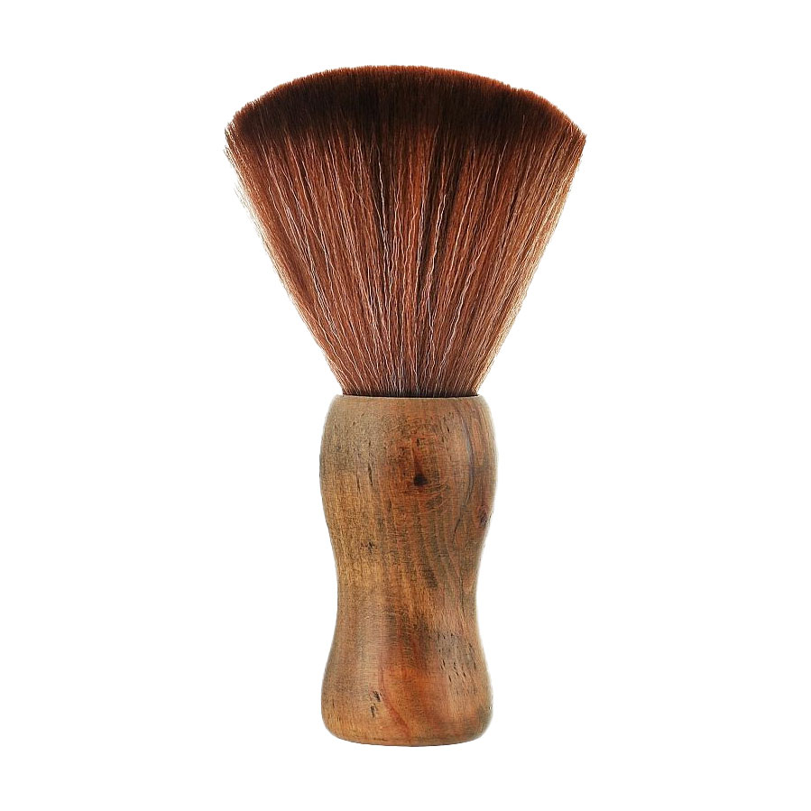 Перукарська щітка для змітання волосся Cosmo Shop Barber Brush дерев'яна ручка, 15.5*5 см, 1 шт (CS600)
