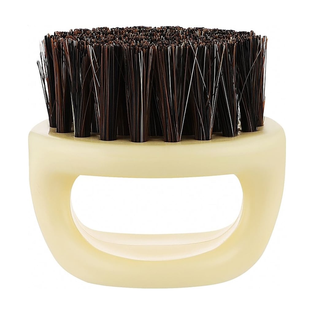 Щітка для фейду та бороди Cosmo Shop Barber Brush слонова кістка, з ручкою, 1 шт (CS604I)