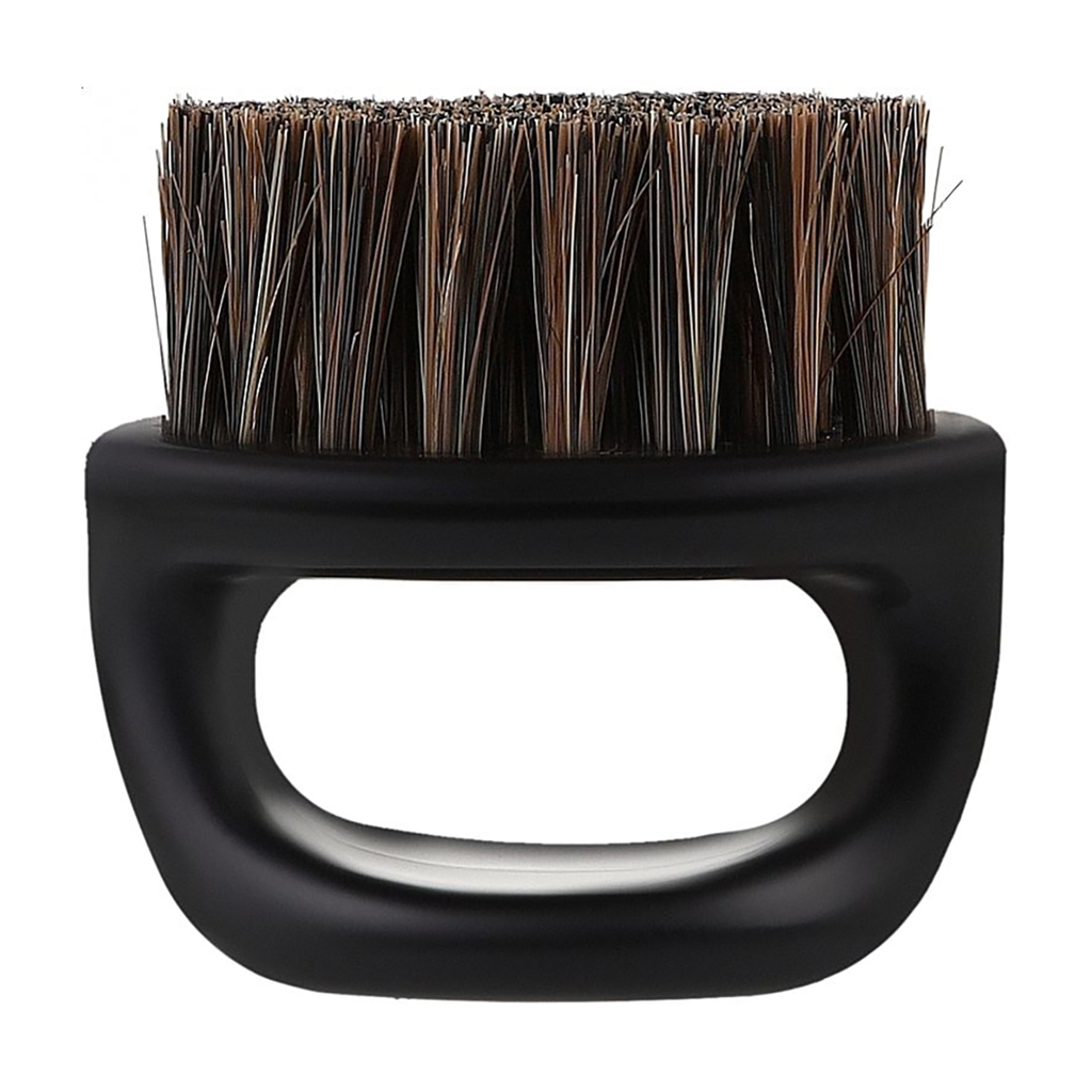 Щітка для фейду та бороди Cosmo Shop Barber PRO чорна, з ручкою, 1 шт (CS605B)